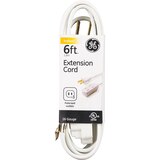 GE 6' Indoor Extension Cord, White, thumbnail image