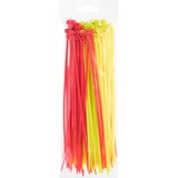 GE 8" Assorted Neon Cable Ties, thumbnail image