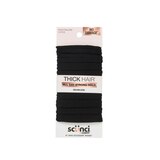 Scunci Hosiery Ponytail Elastic for Thick Hair, Black, 10 CT, thumbnail image