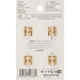 Scunci All Hair All Day Hold Claw Clips, Gold Butterflies, 4 CT, thumbnail image