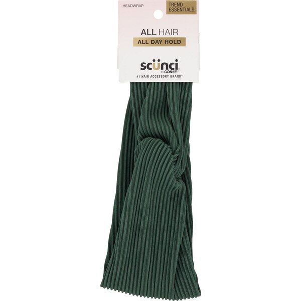 Scunci All Hair All Day Hold Headwrap, Green