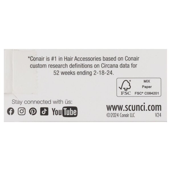 Scunci All Hair All Day Hold Leather Headwrap, Black