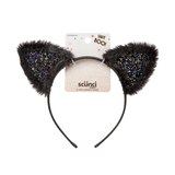 Scunci Halloween Cat Ear Headband, thumbnail image