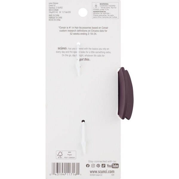 Conair Tamera Textured Hair Claw Clip
