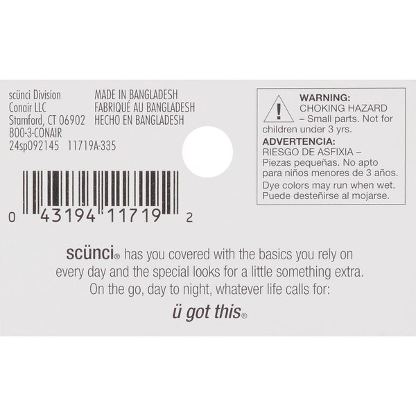 Scunci Tamera Textured Hair Headwrap, Multicolor, Extra Large