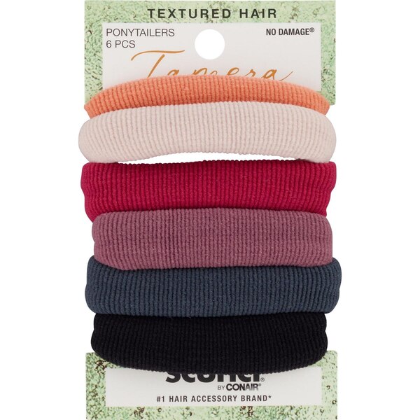 Conair Tamera Textured Hair Ponytailers, 6 CT