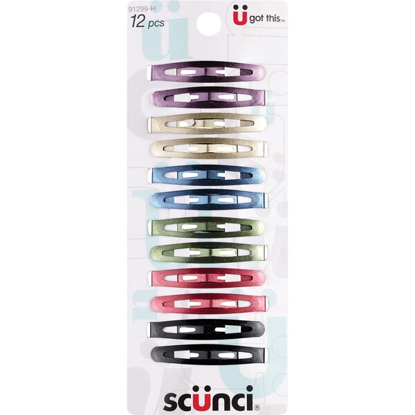 Scunci Snap Clips, 12 CT