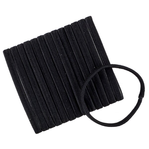 Scunci Flat Design Medium Hold Elastics, Black