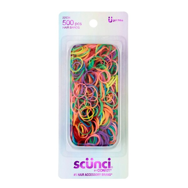 Conair Kids Polybands, Assorted Colors, 500 Pack