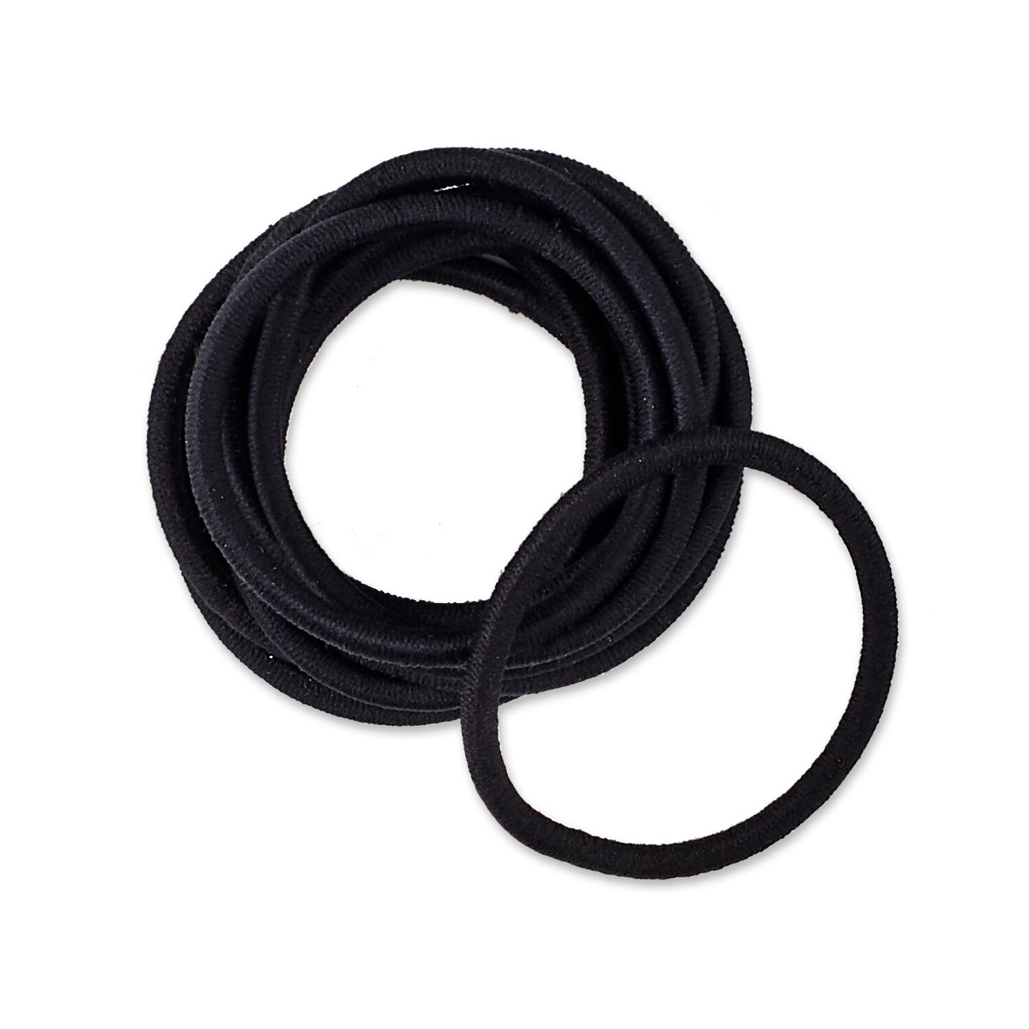 Scunci - Bandas elásticas de nailon para todo tipo de cabello, 4 mm, 6.5", 10 u.