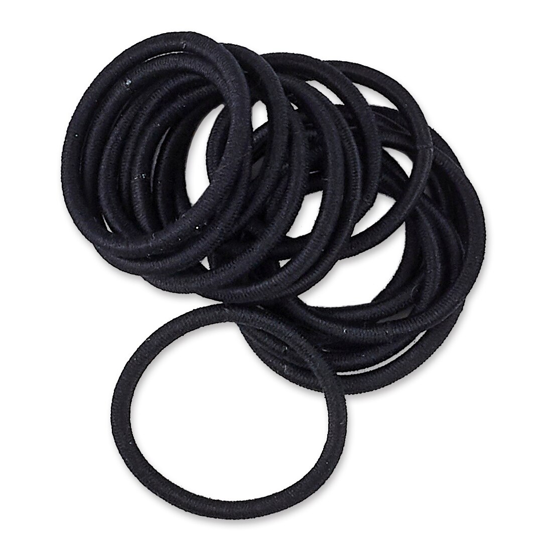 Scunci 3mm 4.5" Nylon Fine Hair Elastics, 15CT