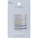 Scunci Mini Bobby Pins with Rhinestones, 6 CT, thumbnail image