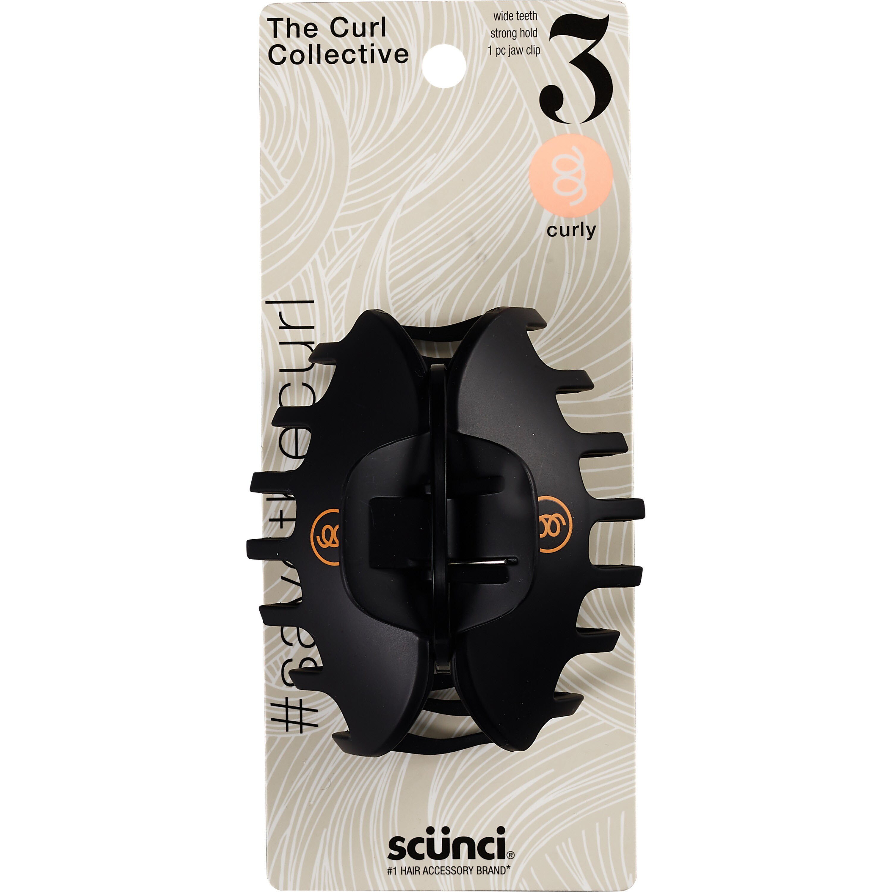Scunci The Curl Collective Wide Teeth Jaw Clip