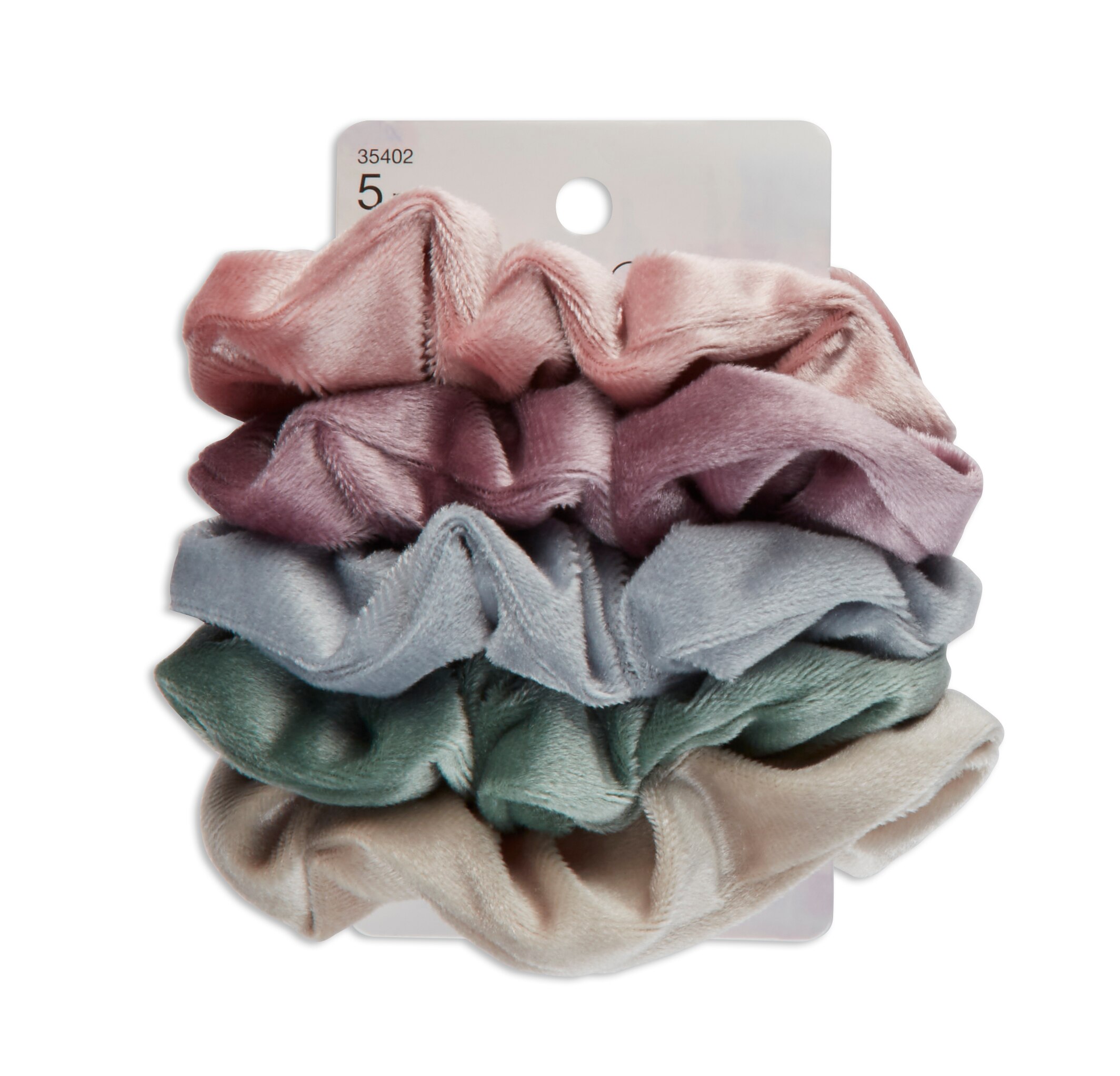 Morgan Simianer xo Scunci Velvet Scrunchies, 5CT