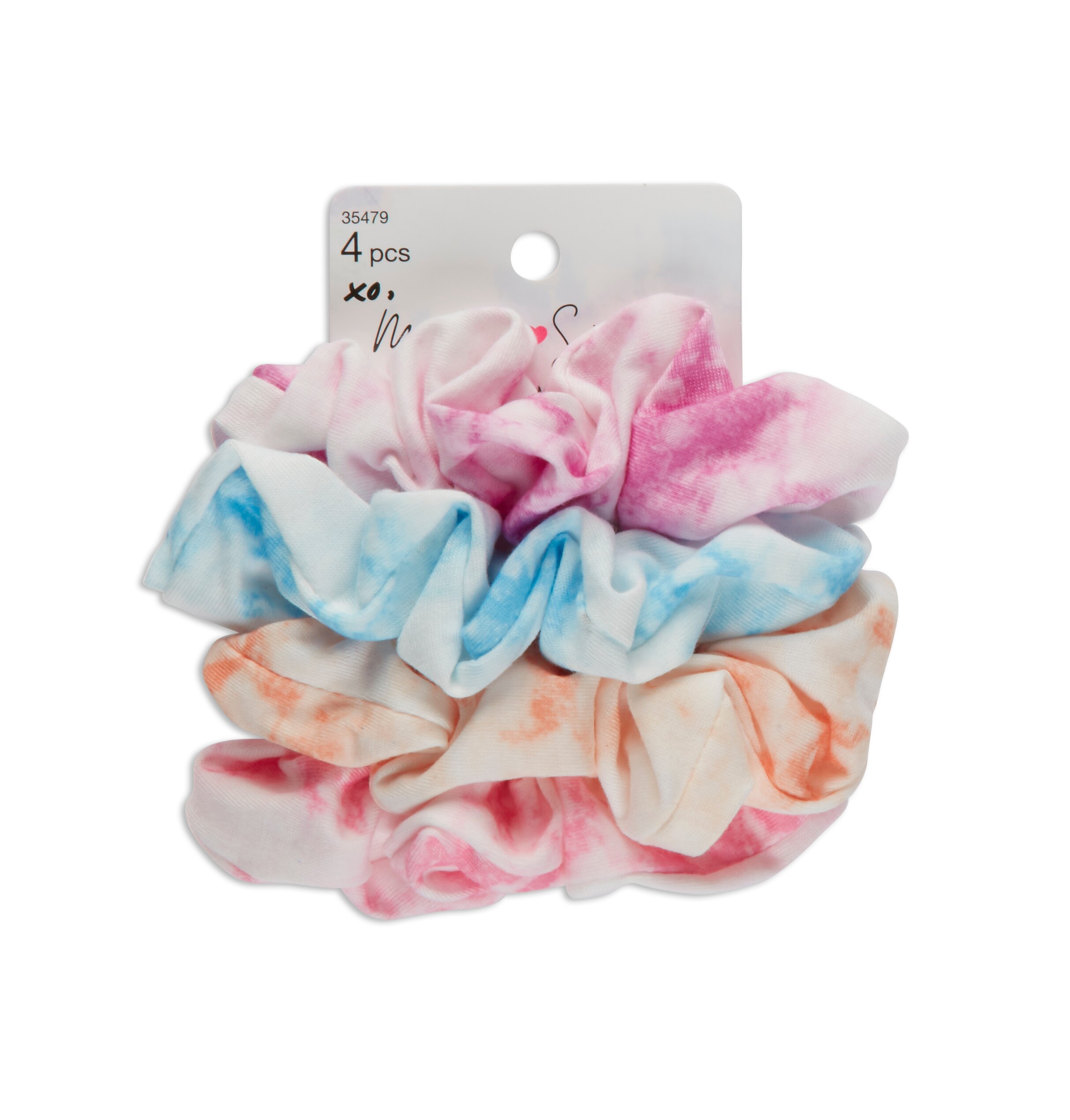 Morgan Simianer xo Scunci Tie Dye Scrunchies, 4CT