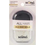 Scunci All Day Hold Polybands with Case, Clear, 200 CT, thumbnail image