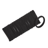 Scunci Consciously Minded Recycled Nylon Ponytailers, Black, 18 CT, thumbnail image