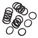 Scunci Consciously Minded Recycled Nylon Ponytailers, Black, 18 CT, thumbnail image