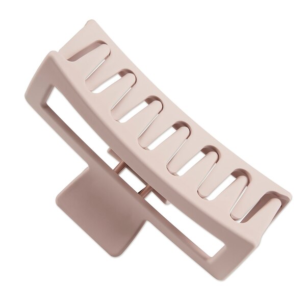 Scunci Soft Touch Open Cut Rectangle Claw Clip, Blush