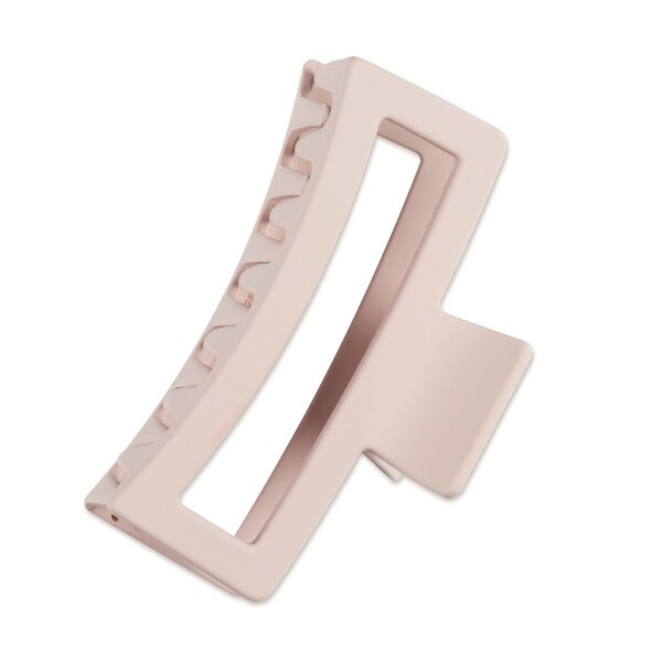 Scunci Soft Touch Open Cut Rectangle Claw Clip, Blush