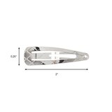 Scunci Metal Metallic Snap Clips, 8 CT, thumbnail image