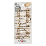 Scunci Rhinestone & Pearl Bobby Pins, Gold, 20 CT, thumbnail image