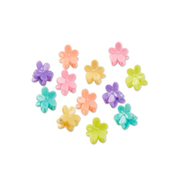 Conair Mini Flower Claw Clips, 12 CT