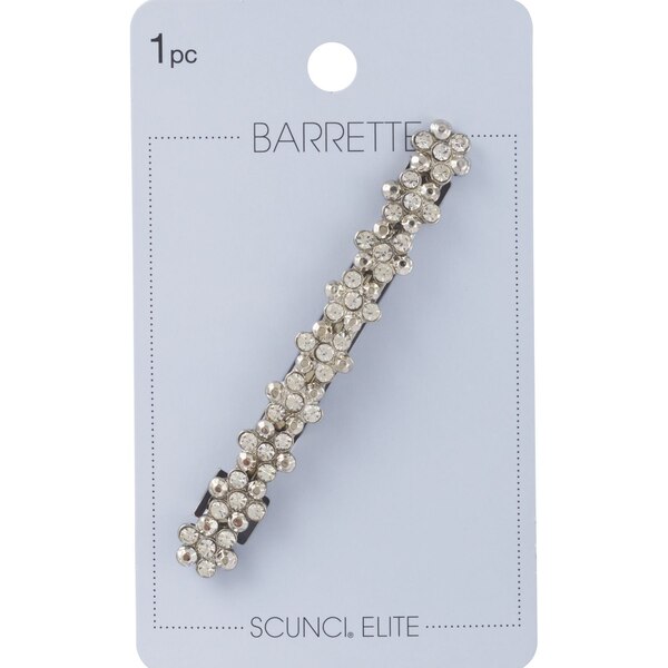 Scunci Elite Rhinestone Flower Barrette, 1 CT