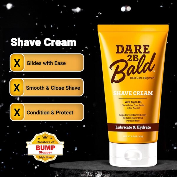 Dare 2B Bald Shave Cream, 5 OZ