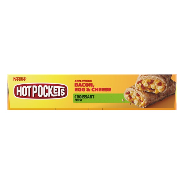 Hot Pockets Croissant Crust Applewood Bacon, Egg, and Cheese Frozen Sandwiches