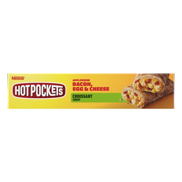 Hot Pockets Croissant Crust Applewood Bacon, Egg, and Cheese Frozen Sandwiches