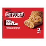 Hot Pockets. Hickory Ham and Cheddar, Crispy Buttery Crust, Frozen Snack, 2 Pack, thumbnail image