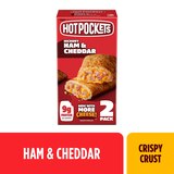 Hot Pockets. Hickory Ham and Cheddar, Crispy Buttery Crust, Frozen Snack, 2 Pack, thumbnail image