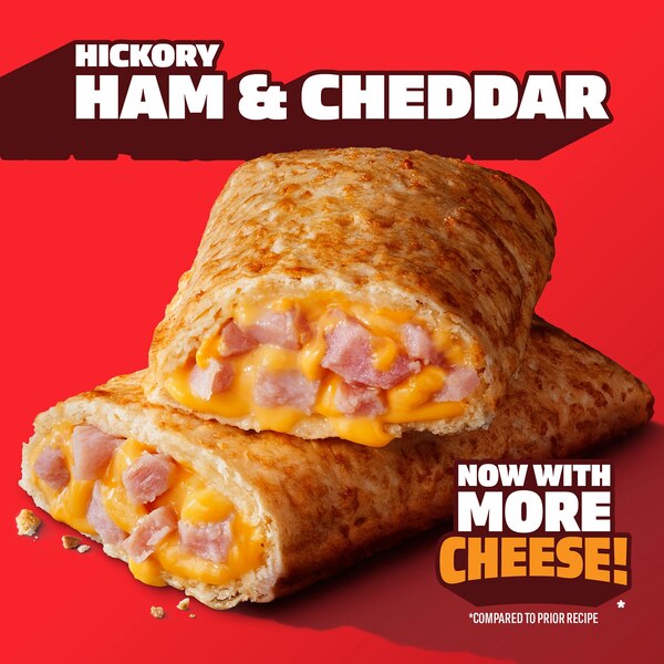 Hot Pockets. Hickory Ham and Cheddar, Crispy Buttery Crust, Frozen Snack, 2 Pack
