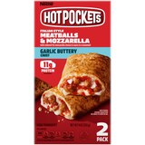 Hot Pockets Italian Style Meatballs and Mozzarella Sandwiches, 9oz, 2 Count, thumbnail image