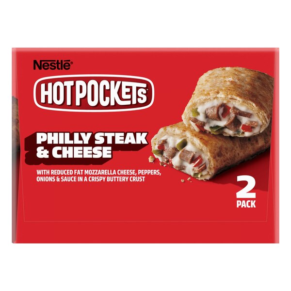 Hot Pockets, Philly Steak and Cheese, Frozen Snack, 2 Pack, 9 oz