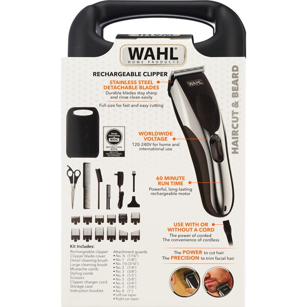 Wahl Rechargeable Cordless Haircut & Beard Clipper Kit 
