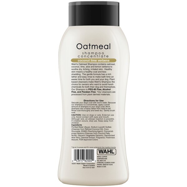 Wahl Oatmeal Pet Shampoo, 24oz
