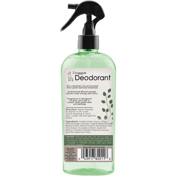 Wahl Deodorizing & Refreshing Pet Deodorant for Dogs, Eucalyptus & Spearmint, 8 oz 
