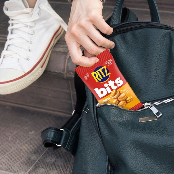 Ritz Bits, Cheese Sandwich Crackers, Snacks for Kids and Adults, Lunch Snacks, 3 oz