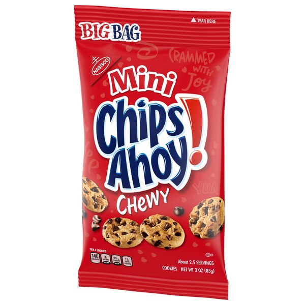 Chips Ahoy! Mini Chewy Chocolate Chip Cookies, Big Bag, 3 oz