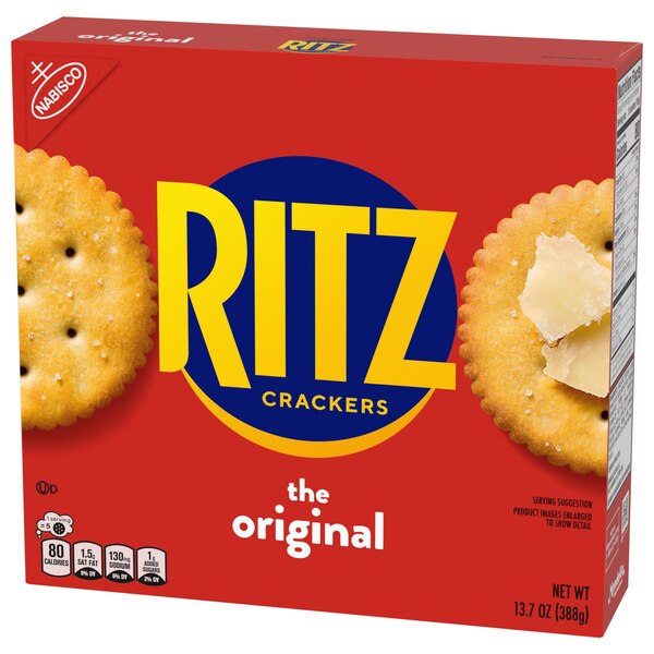 RITZ Original Crackers, Snacks for Kids and Adults, Lunch Snacks, 13.7 oz