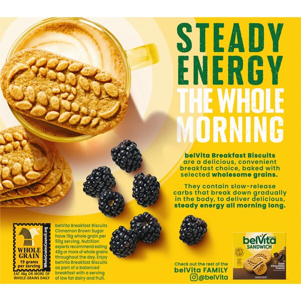 belVita Cinnamon Brown Sugar Breakfast Biscuits, 5 ct, 8.1 oz