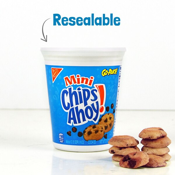 Chips Ahoy! Mini Original Chocolate Chip Cookies, Go-Paks, 3.5 oz Cup