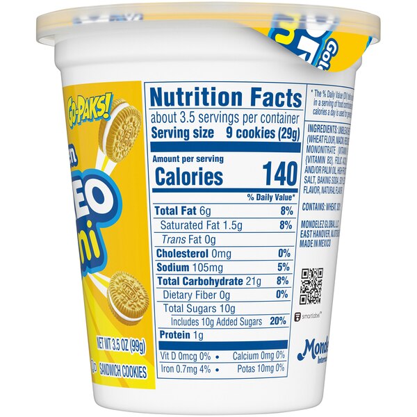 OREO Mini Golden Bite Size Go-Paks, 3.5 oz