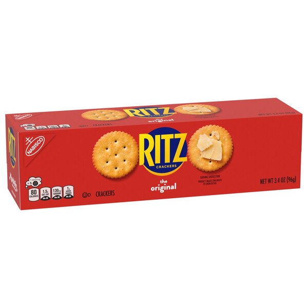 RITZ Original Crackers, Snacks for Kids and Adults, Lunch Snacks, 3.4 oz