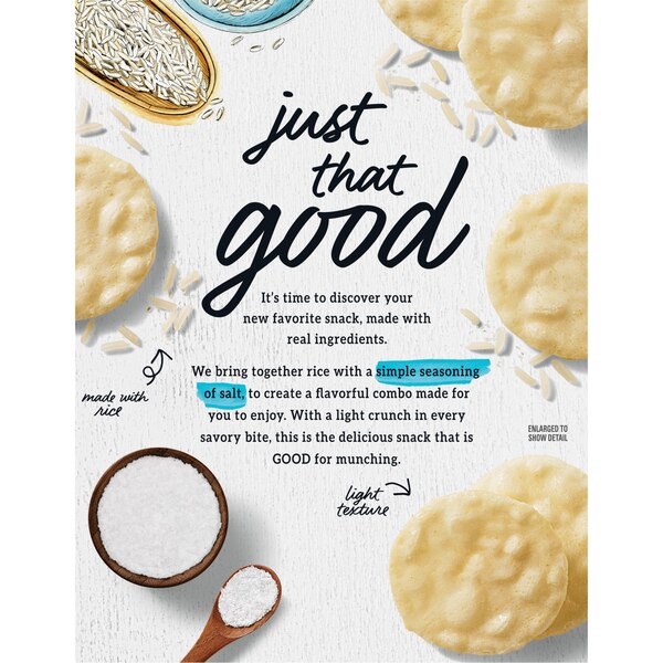 Good Thins Simply Salt Rice Snacks Gluten Free Crackers, 3.5 OZ