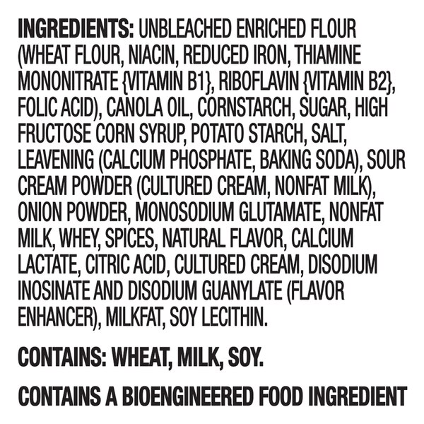 RITZ Toasted Chips Sour Cream and Onion Crackers, 8.1 oz