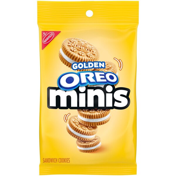 OREO, Minis Golden Sandwich Cookies, 3 oz