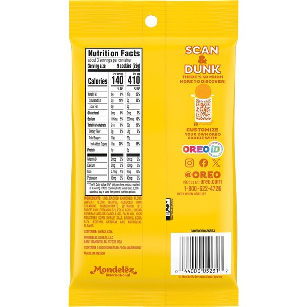 OREO, Minis Golden Sandwich Cookies, 3 oz